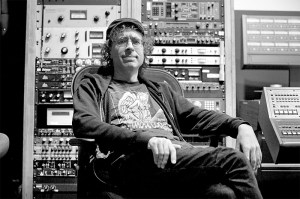 No beer but plenty of potato chips in the studio.