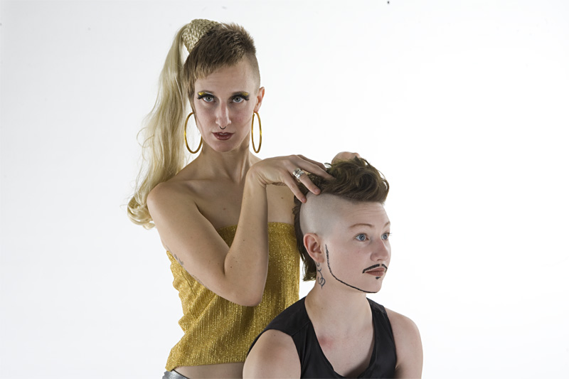 Kuehner (left) and Mason impress more with their feet than their looks.