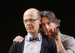 Moore (right) tries to lure Fitzpatrick over to the dark side.