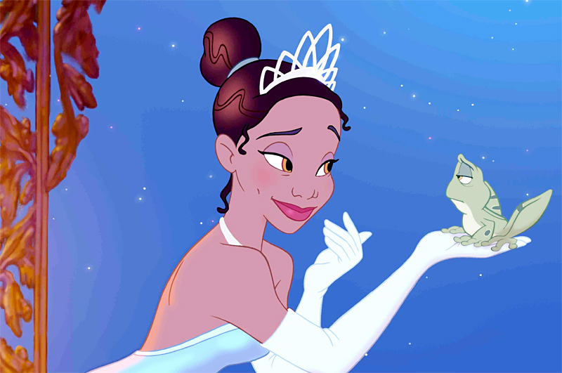 Tiana follows her froggy dreams.