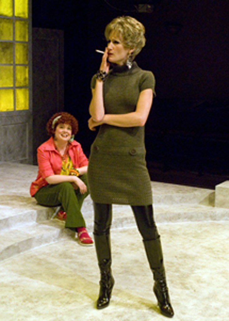 Candace Vance (front) and Jenny Cross ponder the afterlife.