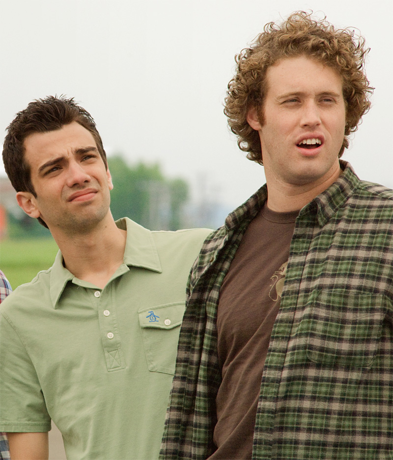 We prefer Miller (right) to his best bro Baruchel.