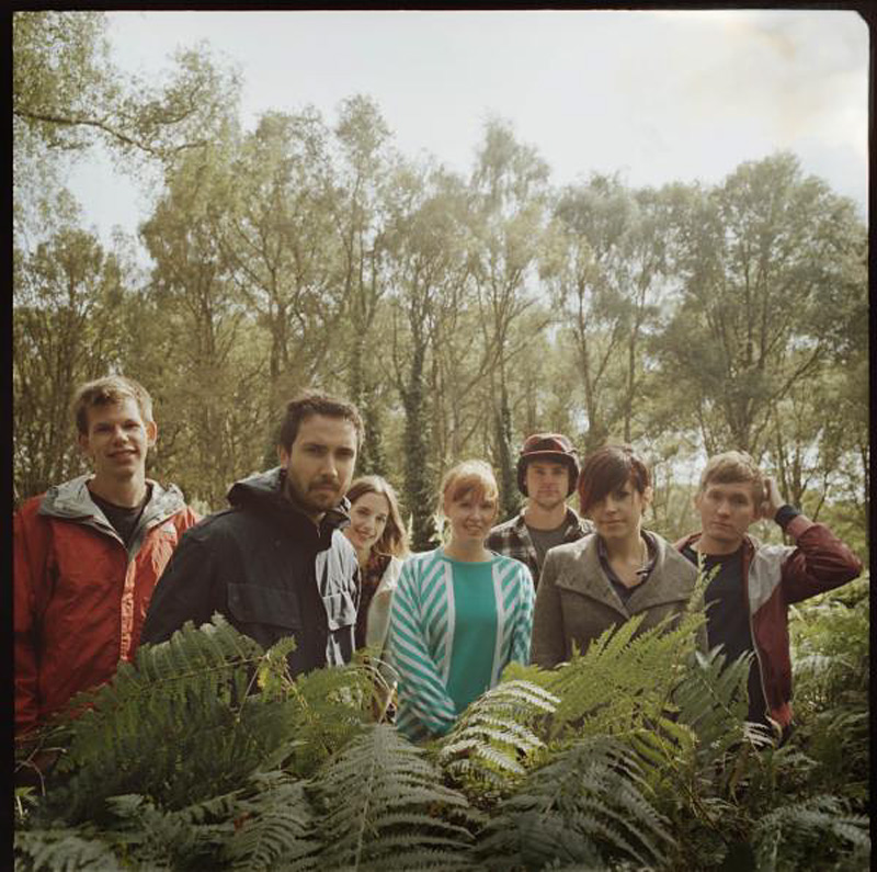 Los Campesinos! lost in the woods.