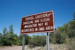 This ominous government sign is on federal U.S. Forest Service land in the Coronado National Forest, near the sprawling Krentz Ranch north of Douglas.