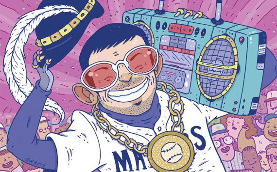 Ichiro needs to get more retro with his musical selections.