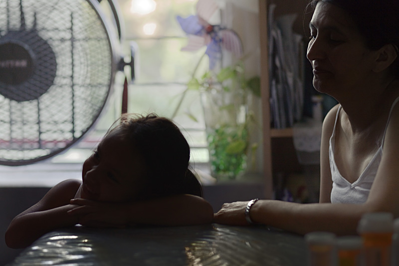 Neighbors' kids are constantly coming by Julia's apartment.