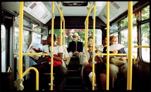 Monteiro (center) in Come and Go, Tuesday and Thursday at NWFF.