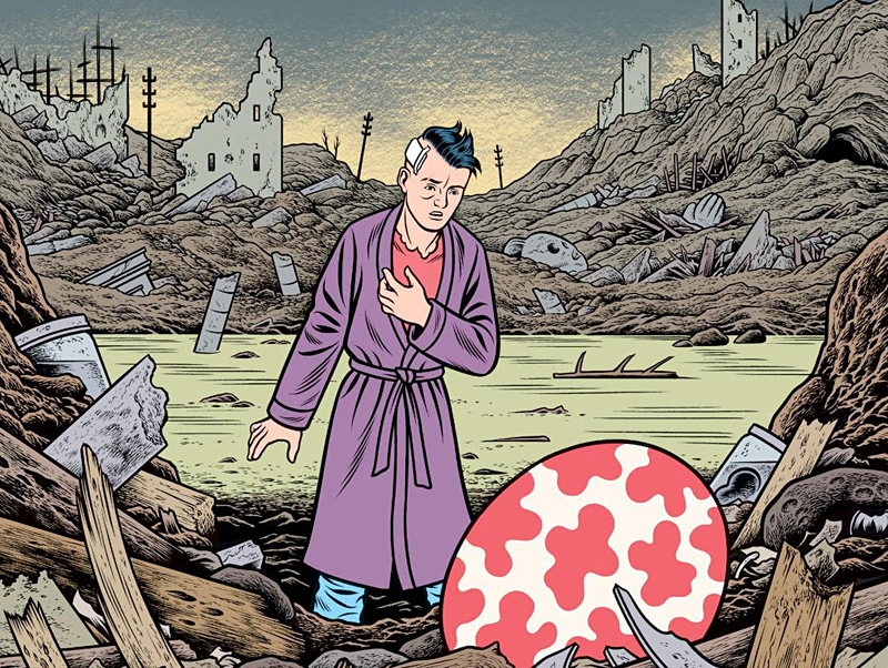 Burns references Tintin in his new comic series.