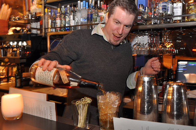 Sherwood calms the Ferrari jitters with grapefruit bitters.