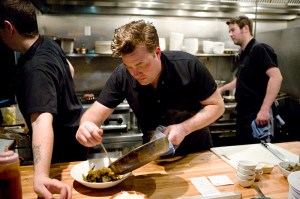 Head chef Mike Easton likes lentilsa lot.