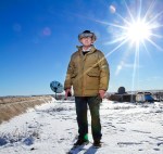 Davenport is happy to give impromptu tours of his UFO Reporting Center when the snow's not too thick.