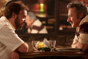 Giamatti and Hoffman (right) as son and father.