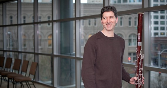 Krimsky and one of his non-electric instruments.