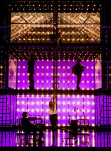 Designed by Mark Wendland, the scaffolding is a star, too.