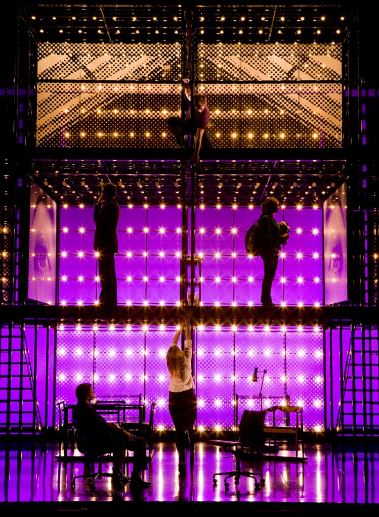 Designed by Mark Wendland, the scaffolding is a star, too.