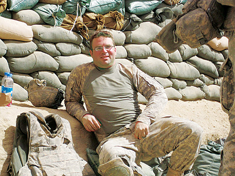 When he wasn't engaged in combat, Barrett loved playing combat-related video games.