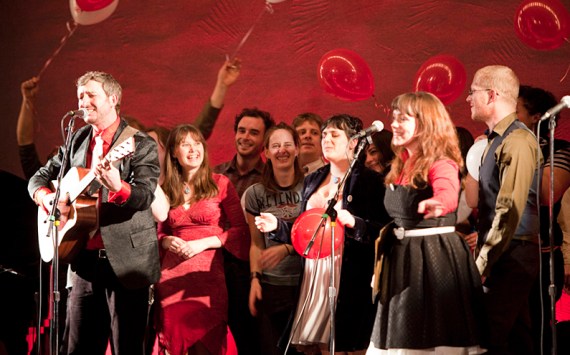 The BBC at a typically rowdy recent performance.