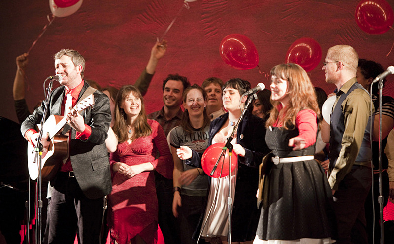 The BBC at a typically rowdy recent performance.