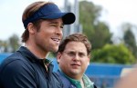 Pitt and Jonah Hill star in Moneyball.