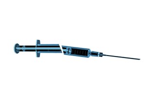 3D rendered x-ray Syringe