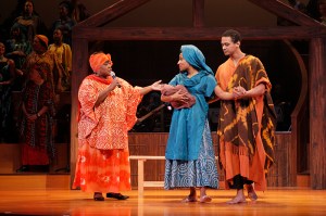 Lo! A child is born at last year's Nativity staging.