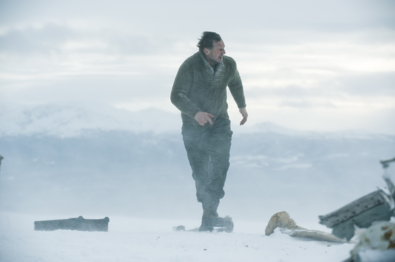 Neeson's hunter is already depressed. Then his plane crashes.