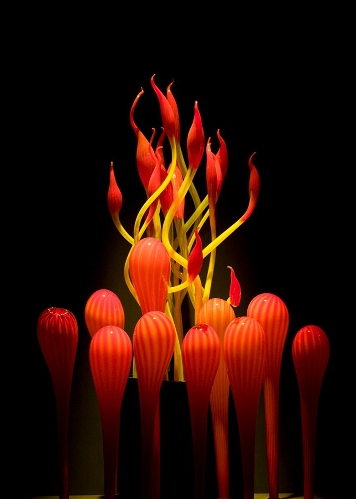 Chihuly's cold flame, onstage at Benaroya.
