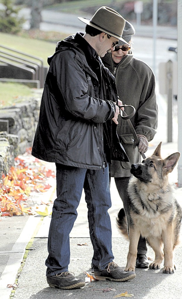 Stover, left, had a domineering psychological kinship with canines.