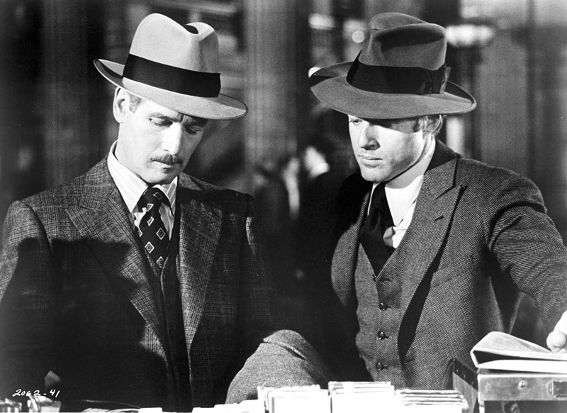 Newman (left) and Redford play the long con in The Sting.