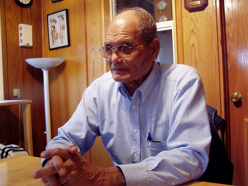 Cy Sun at home after the August 27 City Council meeting, which he left due to an inability to hear properly.