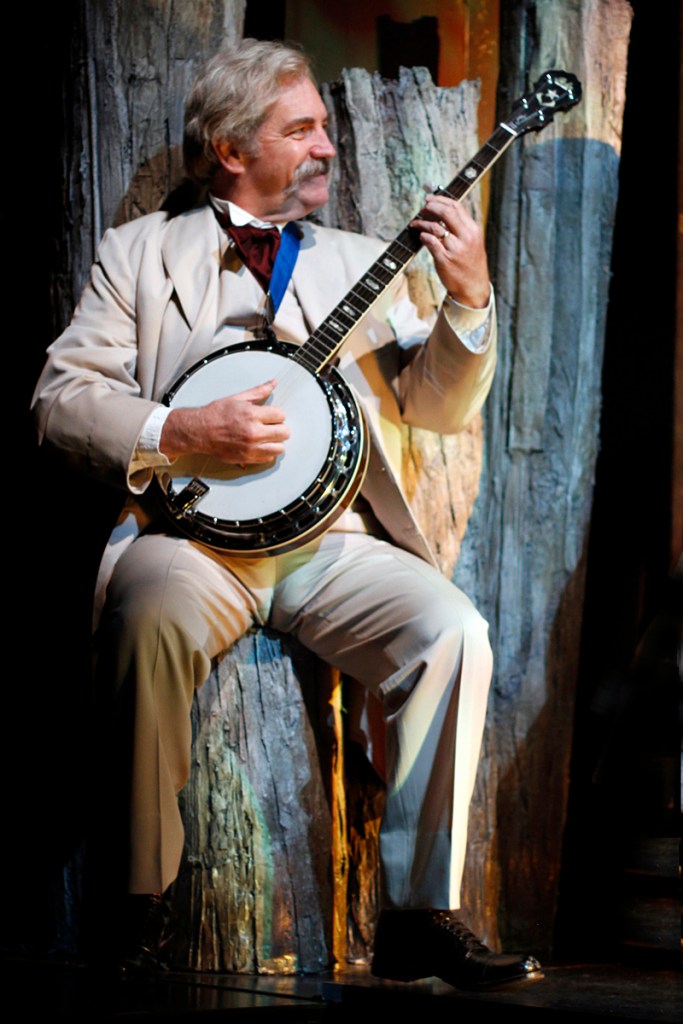 John Patrick Lowrie as Mark Twain.