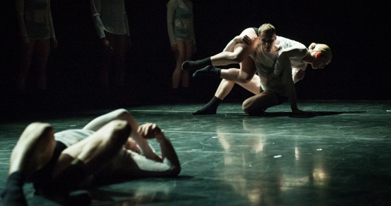 Spectrum dancers perform Wevers' Back, Sack and Crack.