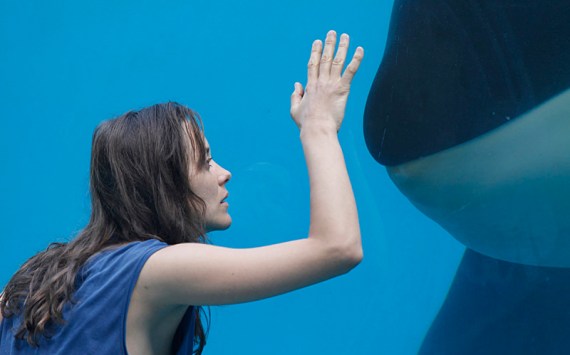 Cotillard's trainer gets too close to the whale.