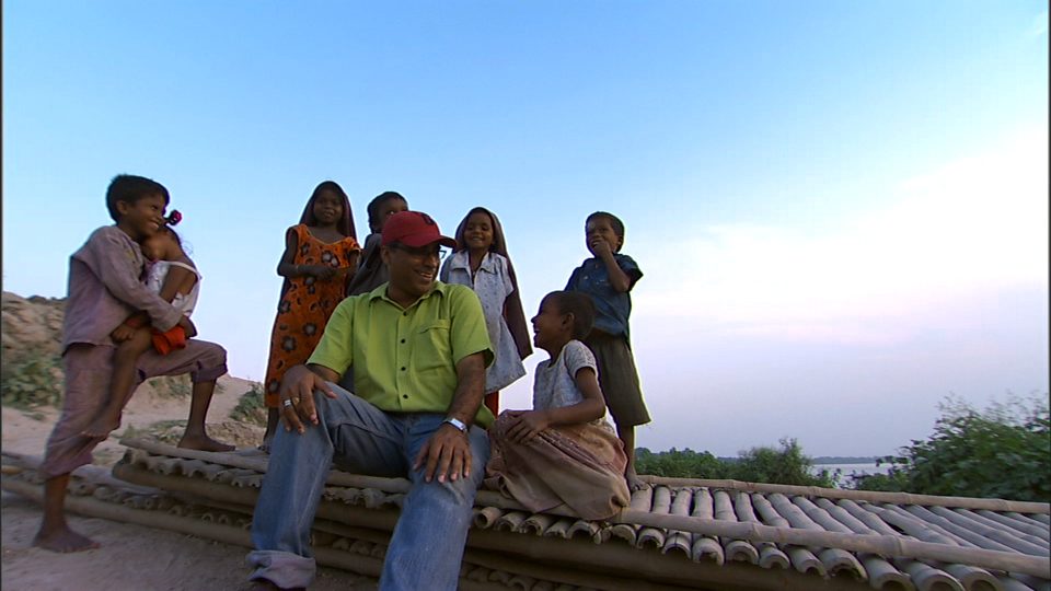 Ganguly and his young charges.revolutionaryoptimists.org