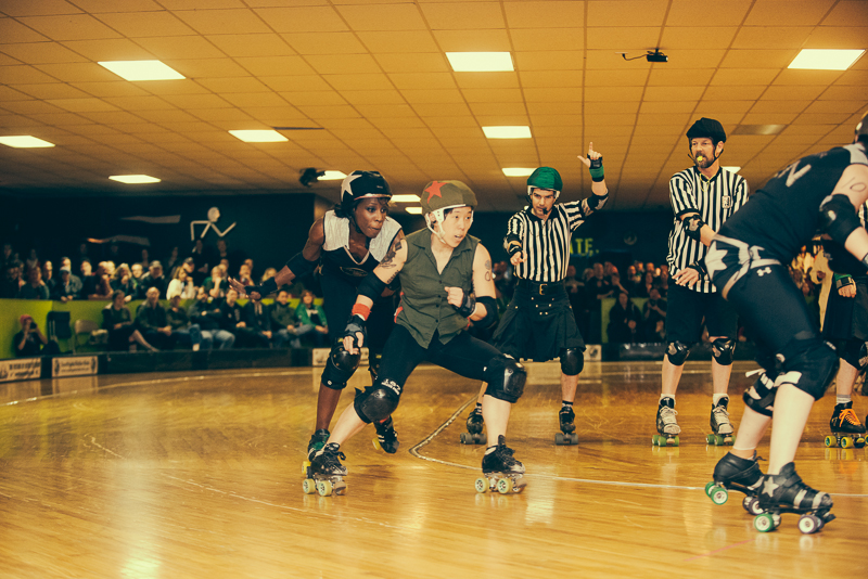 The rollergirls held their latest bout in White Center Saturday. Photographer Stephen