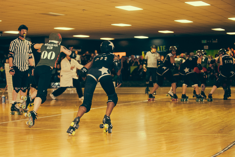 The rollergirls held their latest bout in White Center Saturday. Photographer Stephen