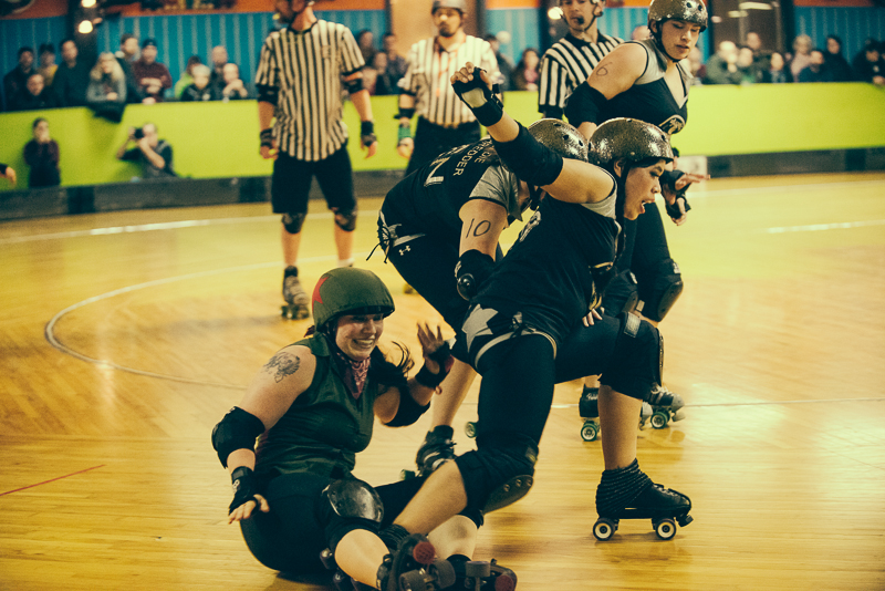 The rollergirls held their latest bout in White Center Saturday. Photographer Stephen