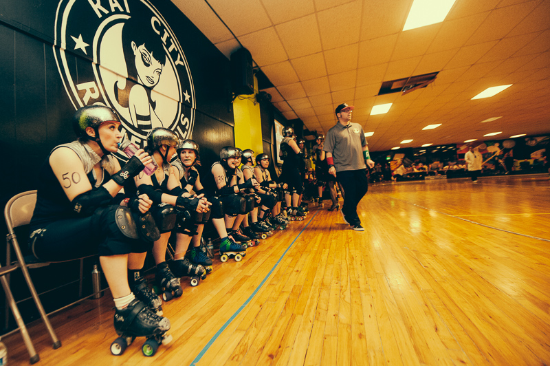 The rollergirls held their latest bout in White Center Saturday. Photographer Stephen