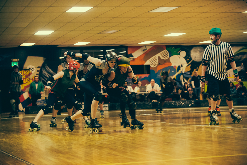 The rollergirls held their latest bout in White Center Saturday. Photographer Stephen
