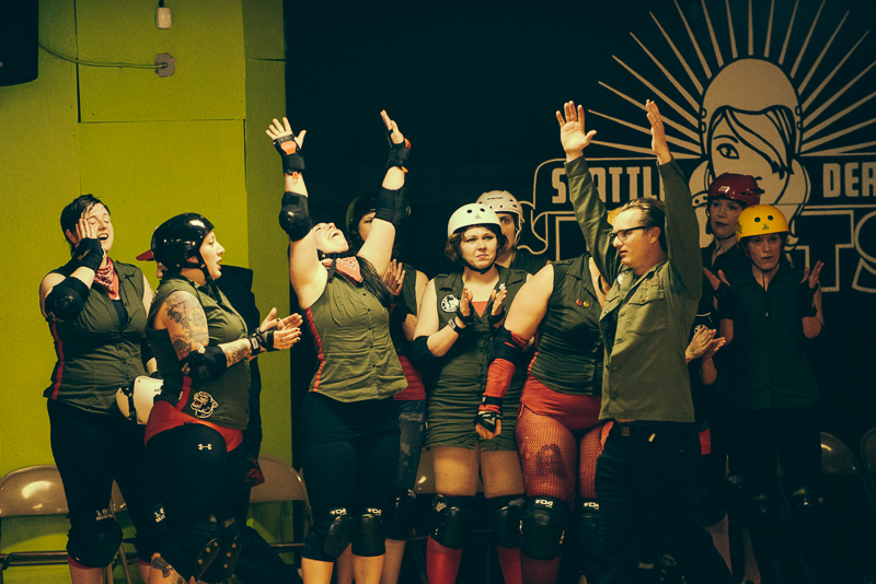 The rollergirls held their latest bout in White Center Saturday. Photographer Stephen