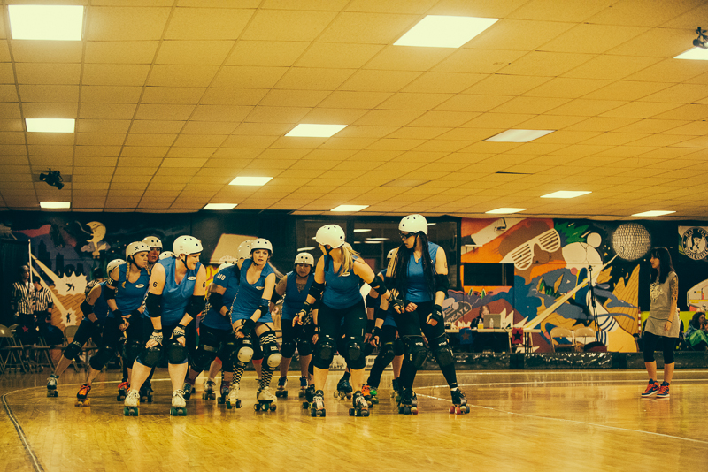 The rollergirls held their latest bout in White Center Saturday. Photographer Stephen