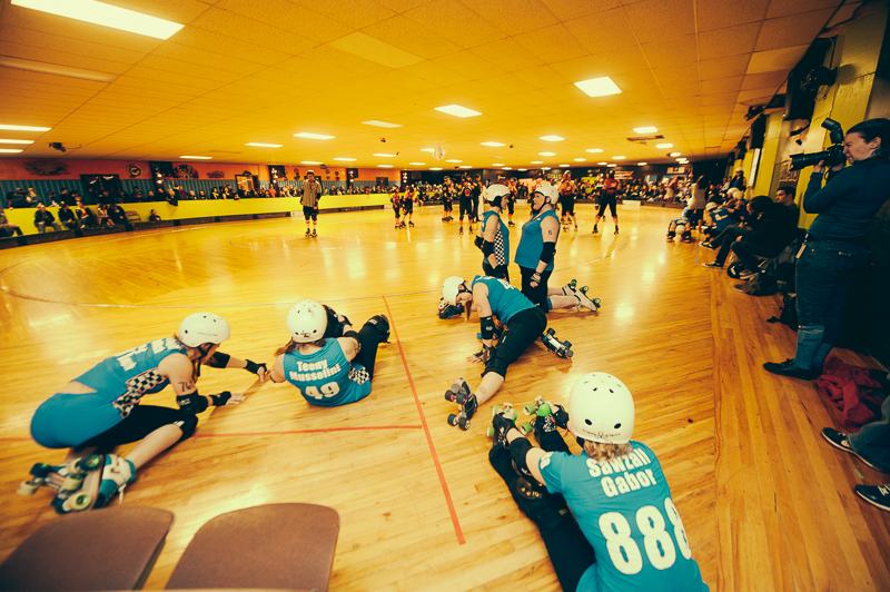 The rollergirls held their latest bout in White Center Saturday. Photographer Stephen