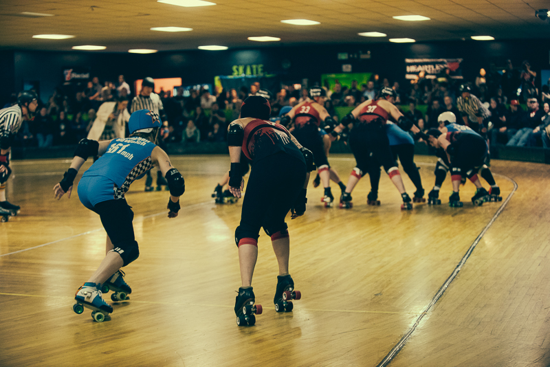The rollergirls held their latest bout in White Center Saturday. Photographer Stephen