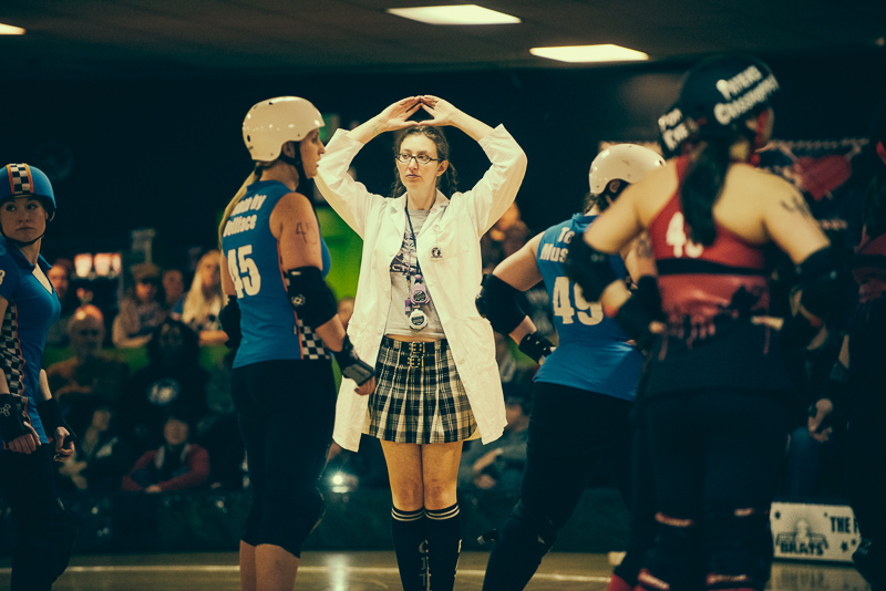 The rollergirls held their latest bout in White Center Saturday. Photographer Stephen