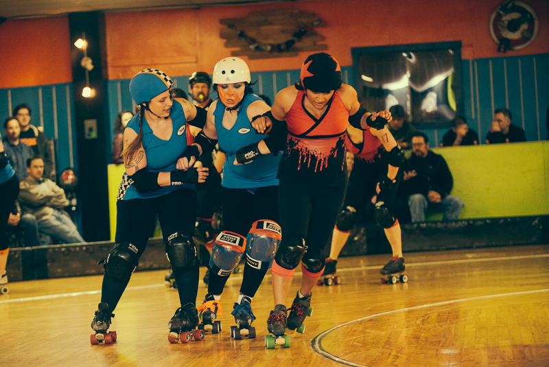 The rollergirls held their latest bout in White Center Saturday. Photographer Stephen