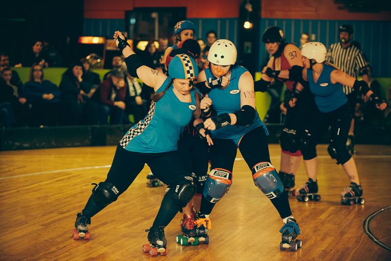 The rollergirls held their latest bout in White Center Saturday. Photographer Stephen