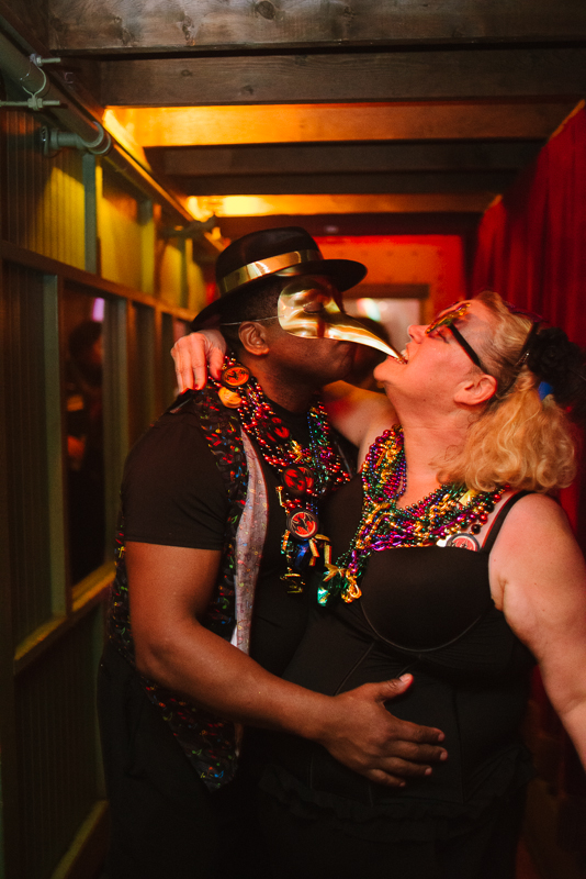 Costumes were mandatory at Sasha Scarlett's Seattle Erotic Ball, held on Fat