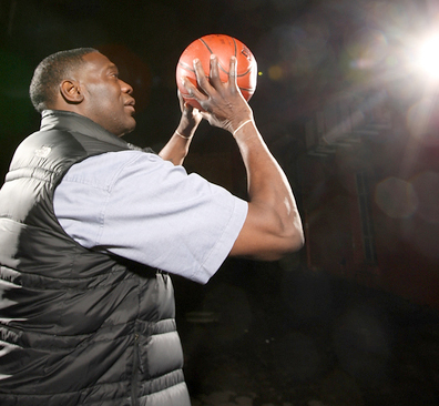 Shawn Kemp before his radio show at Jet City Stream in Seattle, WA on Wednesday Jan.16, 2013.