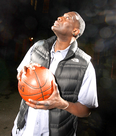 Shawn Kemp before his radio show at Jet City Stream in Seattle, WA on Wednesday Jan.16, 2013.