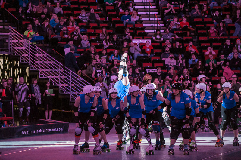 The Rat City Rollergirls kicked their season off Saturday at KeyArena, with